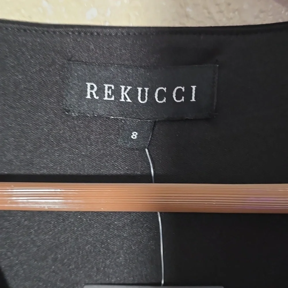 Rekucci Flared Black Women's Dress - Picture 5 of 8